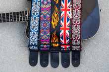 Load image into Gallery viewer, Guitar Strap - 2" Nylon Cotton for Bass, Electric and Acoustic Guitars