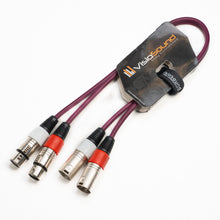 Load image into Gallery viewer, 2 x Male XLR to 2 x Female XLR Balanced Microphone Twin Lead / Audio Patch Cable - 3 Colours