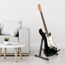 Load image into Gallery viewer, VisioSound Folding Guitar Stand Universal Portable Metal A-frame Floor Stand for Acoustic Classical Electric Bass Guitars