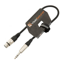 Load image into Gallery viewer, Female XLR to 6.35mm Stereo TRS Jack Lead / Balanced Signal / Audio Patch Cable