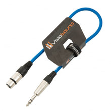 Load image into Gallery viewer, Female XLR to 6.35mm Stereo TRS Jack Lead / Balanced Signal / Audio Patch Cable