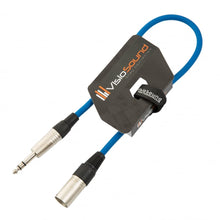 Load image into Gallery viewer, Male XLR to 6.35mm Stereo TRS Jack Lead / Balanced Signal / Audio Speaker Cable