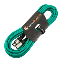 Load image into Gallery viewer, Male to Female XLR Mic Lead / Balanced Microphone / Mic Patch Cable / 7 Colours