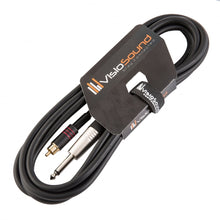 Load image into Gallery viewer, 6.35mm 1/4" Mono Jack Plug to Single RCA Phono Audio Lead / Signal / Patch Cable