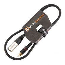 Load image into Gallery viewer, Male XLR to Single RCA Gold Phono Plug Audio Lead / Signal / Patch Cable