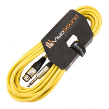 Load image into Gallery viewer, Female XLR to 6.35mm 1/4" Mono Jack Lead / Microphone / Signal Cable / 6 Colours