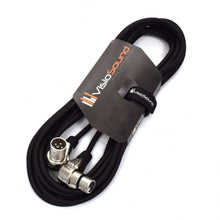 Load image into Gallery viewer, Right Angled Male XLR to Female XLR Mic Lead / Balanced Microphone / Patch Cable