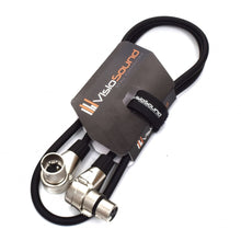Load image into Gallery viewer, Right Angled Male XLR to Female XLR Mic Lead / Balanced Microphone / Patch Cable
