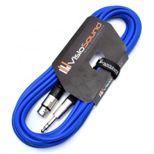 Load image into Gallery viewer, Female XLR to 6.35mm Stereo TRS Jack Lead / Balanced Signal / Audio Patch Cable
