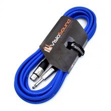 Load image into Gallery viewer, Female XLR to 6.35mm 1/4" Mono Jack Lead / Microphone / Signal Cable / 6 Colours