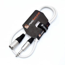 Load image into Gallery viewer, Male XLR to 6.35mm Stereo TRS Jack Lead / Balanced Signal / Audio Speaker Cable