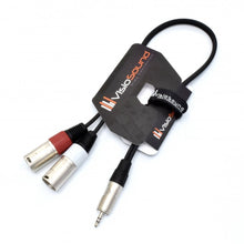 Load image into Gallery viewer, 3.5mm Stereo TRS Mini Jack to Twin 2 x Male XLR Lead / Audio Signal Cable
