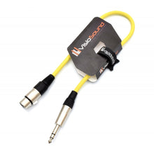 Load image into Gallery viewer, Female XLR to 6.35mm Stereo TRS Jack Lead / Balanced Signal / Audio Patch Cable