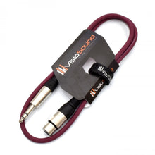 Load image into Gallery viewer, Female XLR to 6.35mm Stereo TRS Jack Lead / Balanced Signal / Audio Patch Cable