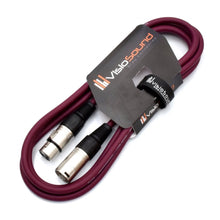 Load image into Gallery viewer, Male to Female XLR Mic Lead / Balanced Microphone / Mic Patch Cable / 7 Colours
