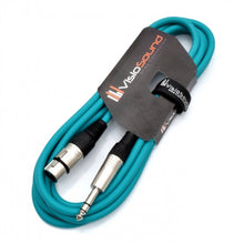 Load image into Gallery viewer, Female XLR to 6.35mm Stereo TRS Jack Lead / Balanced Signal / Audio Patch Cable
