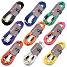 Load image into Gallery viewer, Premium Guitar Bass Lead 6.35mm 1/4" Angled Jack / Pro Noiseless Instrument Cable