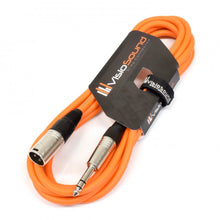 Load image into Gallery viewer, Male XLR to 6.35mm Stereo TRS Jack Lead / Balanced Signal / Audio Speaker Cable