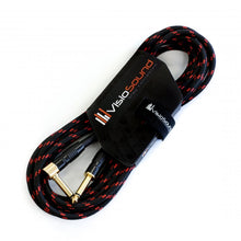 Load image into Gallery viewer, Premium Tweed Guitar Bass Lead / 6.35mm 1/4" Angled Jack / Braided Instrument Cable