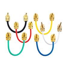 Load image into Gallery viewer, Guitar Patch Lead 6.35mm 1/4 Pancake Angled Jack / Effects Pedal FX Instrument Cable