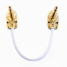 Load image into Gallery viewer, Guitar Patch Lead 6.35mm 1/4 Pancake Angled Jack / Effects Pedal FX Instrument Cable