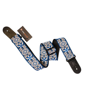Guitar Strap - 2" Nylon Cotton for Bass, Electric and Acoustic Guitars