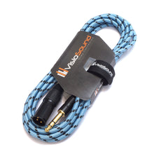 Load image into Gallery viewer, Male XLR to 6.35mm Stereo TRS Jack Lead / Balanced Signal / Audio Speaker Cable
