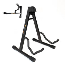 Load image into Gallery viewer, VisioSound Folding Guitar Stand Universal Portable Metal A-frame Floor Stand for Acoustic Classical Electric Bass Guitars
