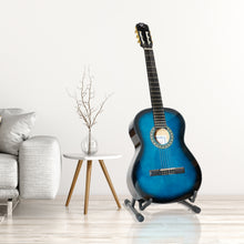 Load image into Gallery viewer, VisioSound Folding Guitar Stand Universal Portable Metal A-frame Floor Stand for Acoustic Classical Electric Bass Guitars
