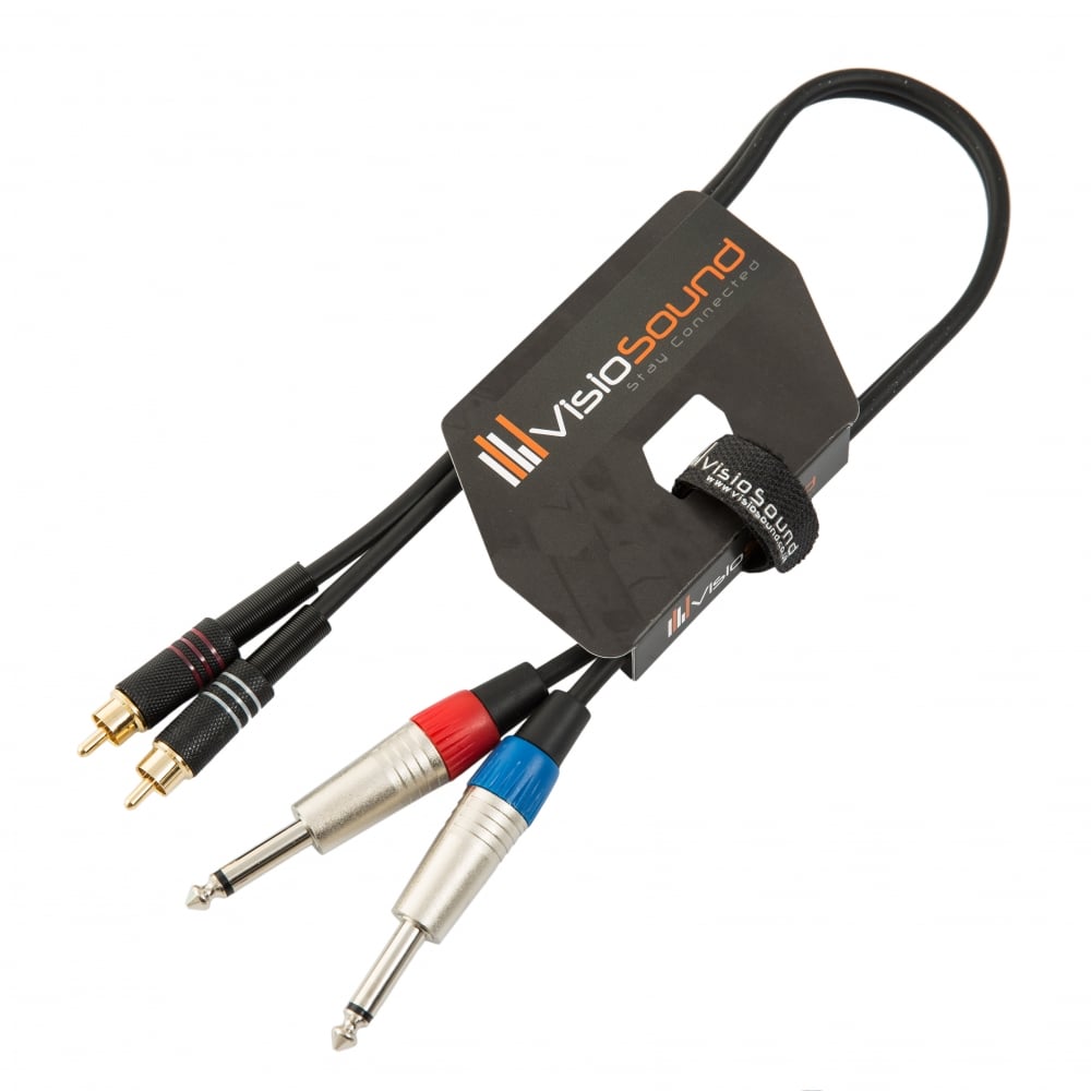 Cable AUDIO 1 PLUG 3.5 ST X 1 PLUG 6.3 S