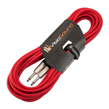 Load image into Gallery viewer, Guitar Lead 6.35mm Mono Jack to Jack / Instrument Cable / Patch Lead / 6 Colours
