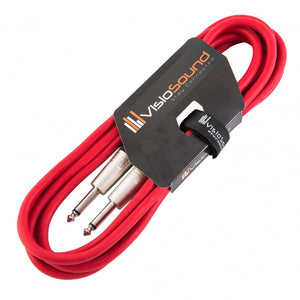 Guitar Lead 6.35mm Mono Jack to Jack / Instrument Cable / Patch Lead / 6 Colours