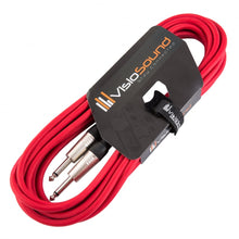 Load image into Gallery viewer, Guitar Lead 6.35mm Mono Jack to Jack / Instrument Cable / Patch Lead / 6 Colours
