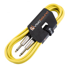 Load image into Gallery viewer, Guitar Lead 6.35mm Mono Jack to Jack / Instrument Cable / Patch Lead / 6 Colours
