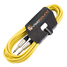 Load image into Gallery viewer, Guitar Lead 6.35mm Mono Jack to Jack / Instrument Cable / Patch Lead / 6 Colours
