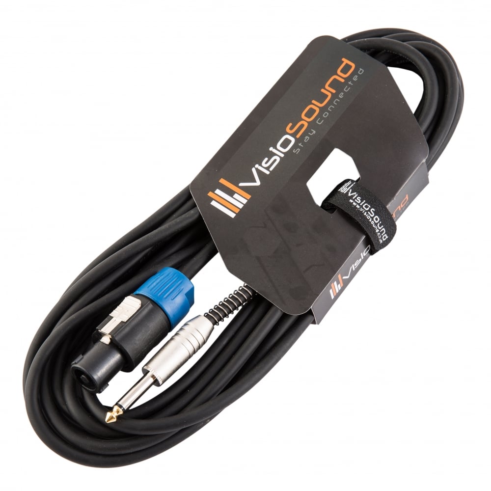 Câble Speakon Mâle Vers Jack 6.35mm Mâle - 3 Mètres - Pour Connexion Audio Professionnelle (ampli, Enceintes)