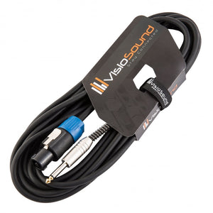 Rean/Neutrik Licensed Male Speakon to 6.35mm 1/4' Jack Lead Speaker PA Amp Cable