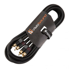Load image into Gallery viewer, Twin Phono 2 x RCA to 2 x RCA Phono Plug Twin Lead / Stereo DJ Hi-Fi Audio Cable

