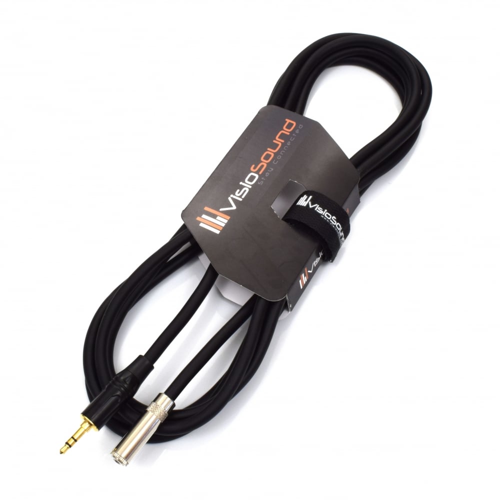 3.5mm Male to Female Stereo TRS Mini Jack Headphone Extension Lead / Balanced Cable