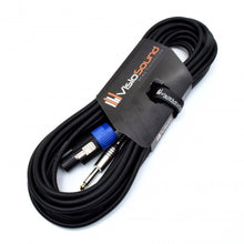Load image into Gallery viewer, Rean/Neutrik Licensed Male Speakon to 6.35mm 1/4&#39; Jack Lead Speaker PA Amp Cable
