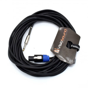 Rean/Neutrik Licensed Male Speakon to 6.35mm 1/4' Jack Lead Speaker PA Amp Cable