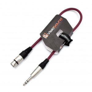 Female XLR to 6.35mm Stereo TRS Jack Lead / Balanced Signal / Audio Patch Cable