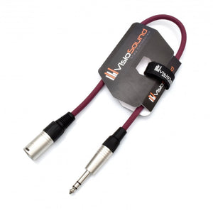 Male XLR to 6.35mm Stereo TRS Jack Lead / Balanced Signal / Audio Speaker Cable