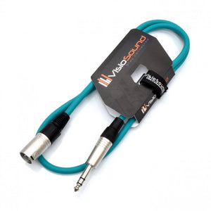 Male XLR to 6.35mm Stereo TRS Jack Lead / Balanced Signal / Audio Speaker Cable
