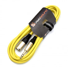 Load image into Gallery viewer, Male XLR to 6.35mm Stereo TRS Jack Lead / Balanced Signal / Audio Speaker Cable
