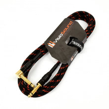 Load image into Gallery viewer, Premium Tweed Guitar Bass Lead / 6.35mm 1/4&quot; Angled Jack / Braided Instrument Cable
