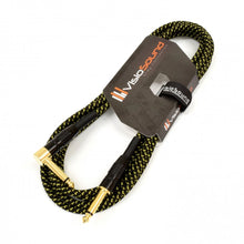 Load image into Gallery viewer, Premium Tweed Guitar Bass Lead / 6.35mm 1/4&quot; Angled Jack / Braided Instrument Cable
